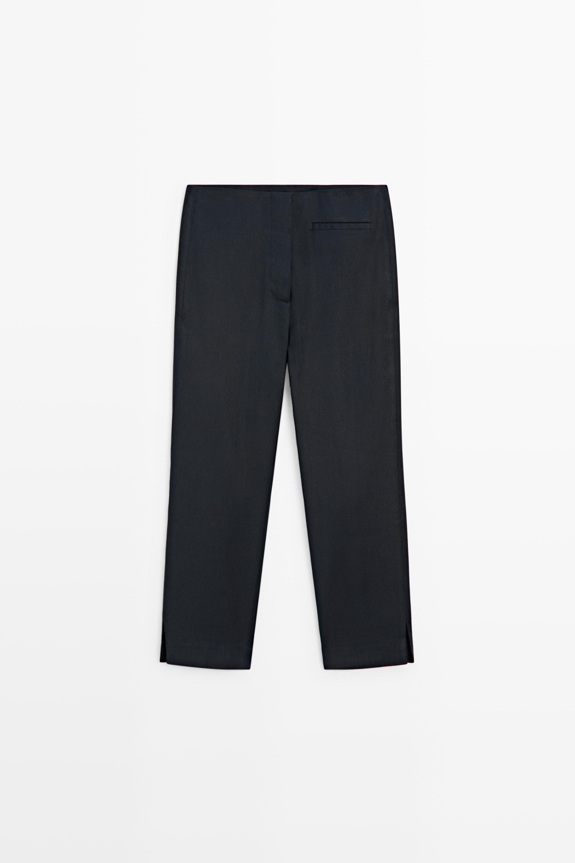Lightweight linen blend pants